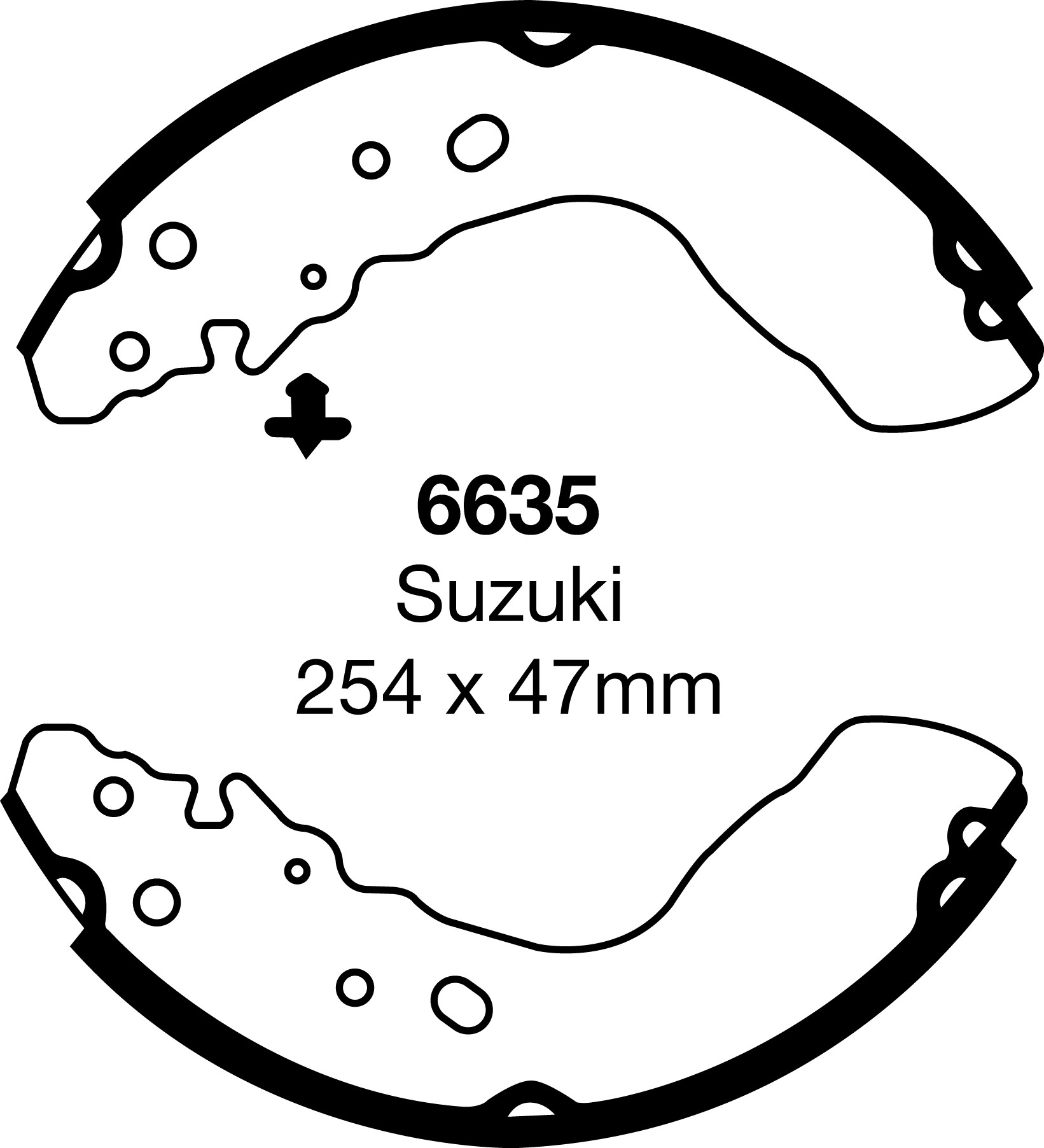 Būgninių stabdžių kaladėlės EBC 6635