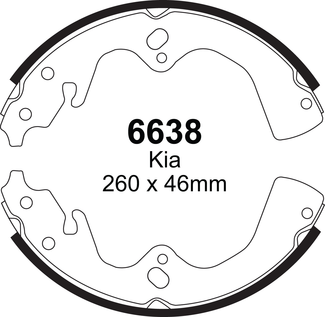 Būgninių stabdžių kaladėlės EBC 6638