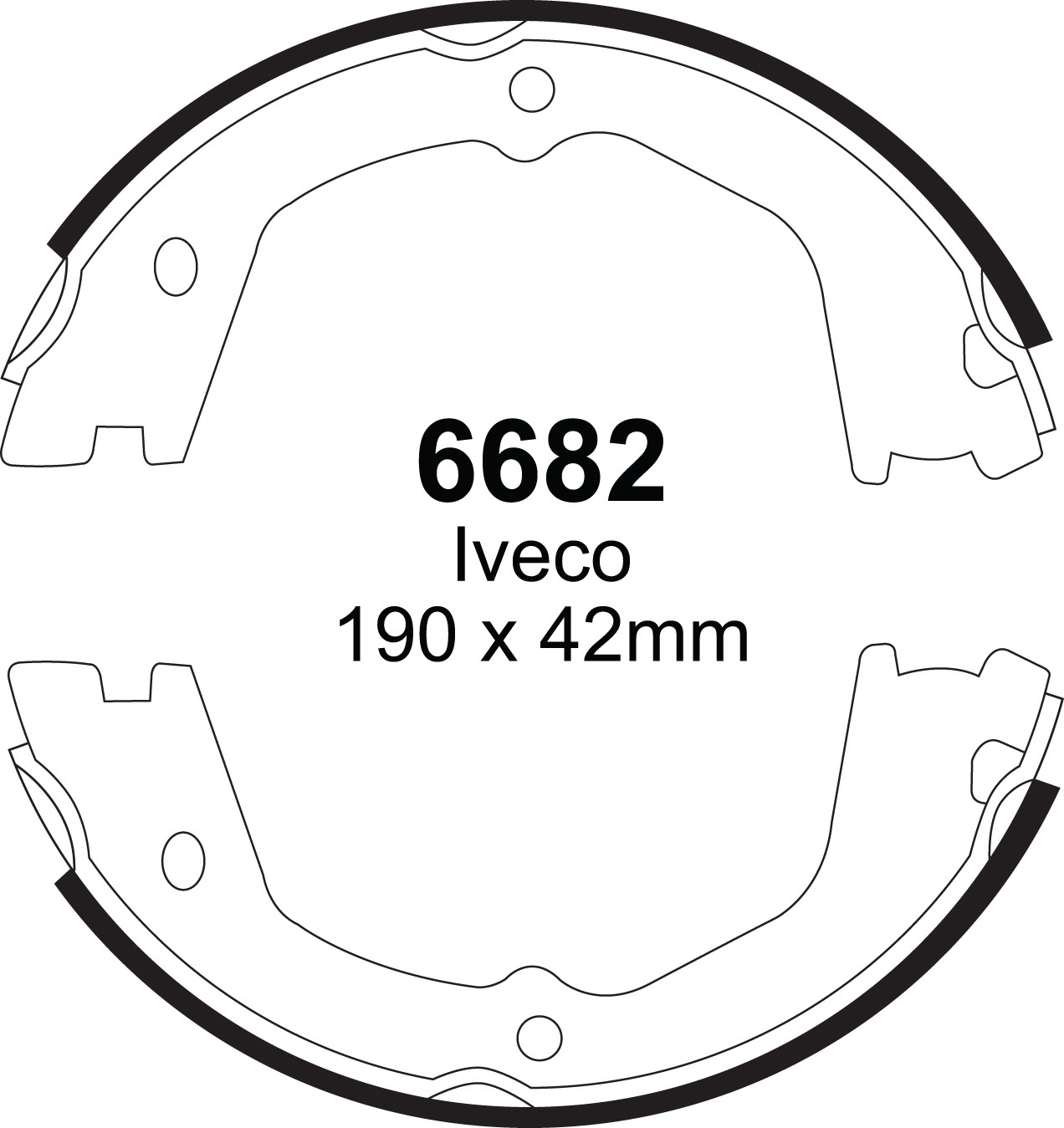 Būgninių stabdžių kaladėlės EBC 6682