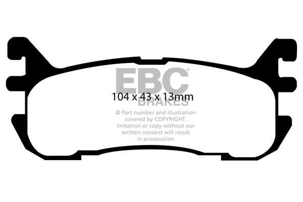 Stabdžių kaladėlės EBC "Ultimax" DP1003