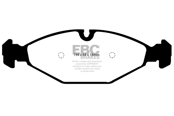 Stabdžių kaladėlės EBC "Ultimax" DP1009
