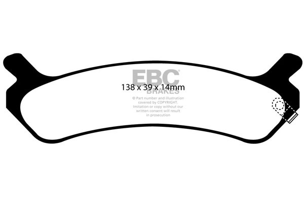 Stabdžių kaladėlės EBC "Ultimax" DP1017