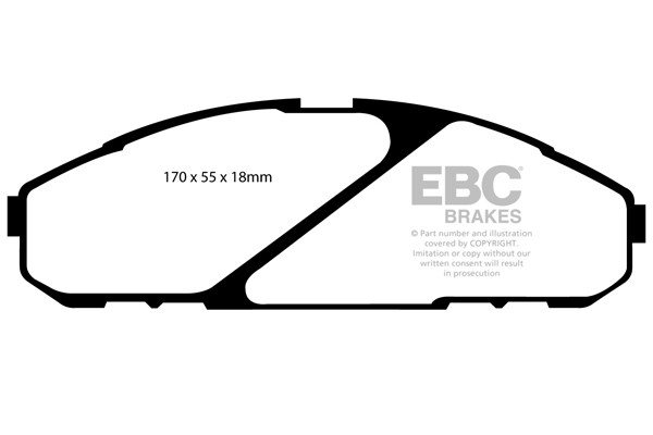 Stabdžių kaladėlės EBC "Ultimax" DP1020