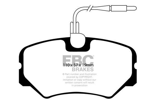 Stabdžių kaladėlės EBC "Ultimax" DP1021
