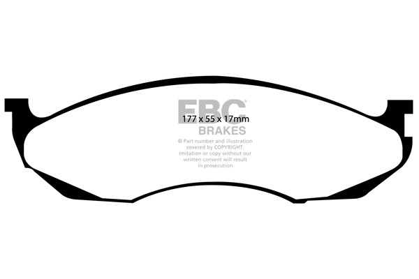 Stabdžių kaladėlės EBC "Ultimax" DP1022