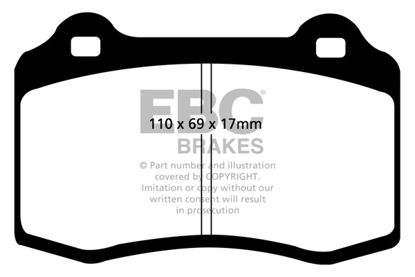 Stabdžių kaladėlės EBC "Ultimax" DP1031