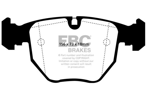 Stabdžių kaladėlės EBC "Ultimax" DP1036