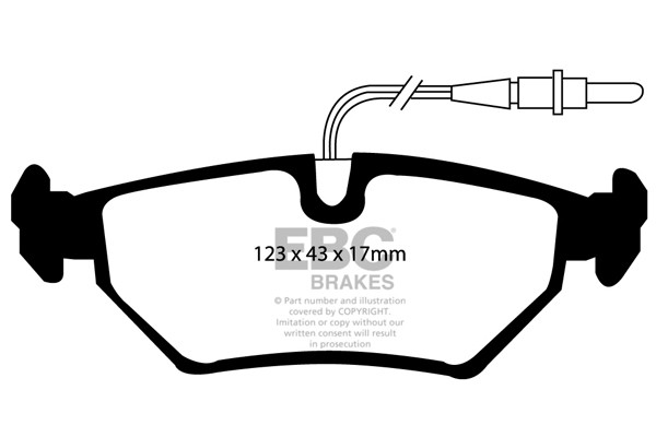 Stabdžių kaladėlės EBC "Ultimax" DP1040