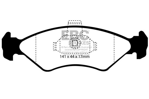 Stabdžių kaladėlės EBC "Ultimax" DP1050