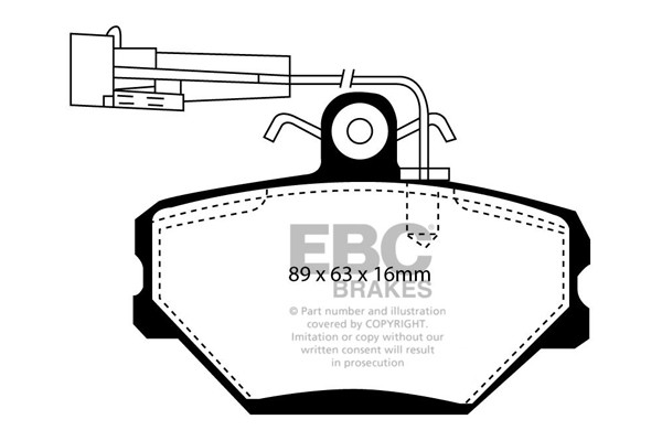 Stabdžių kaladėlės EBC "Ultimax" DP1052