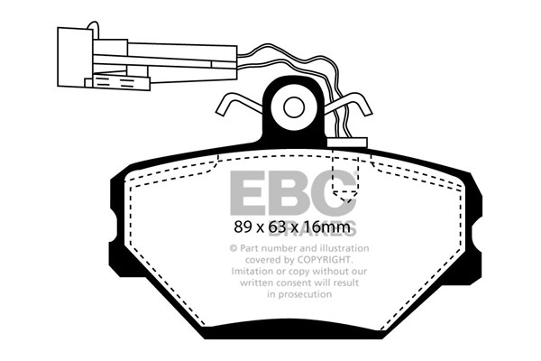 Stabdžių kaladėlės EBC "Ultimax" DP1052/2