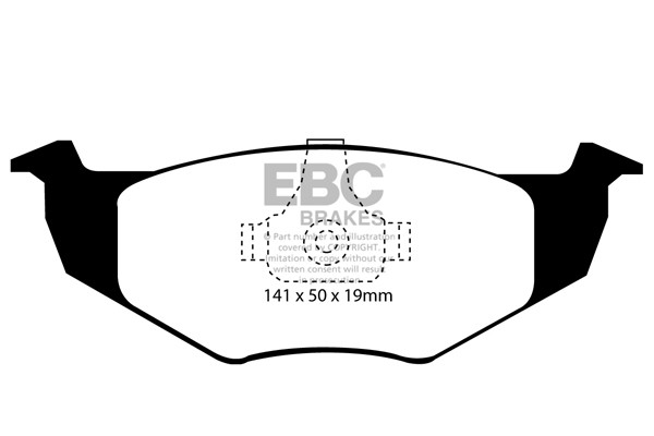 Stabdžių kaladėlės EBC "Ultimax" DP1056