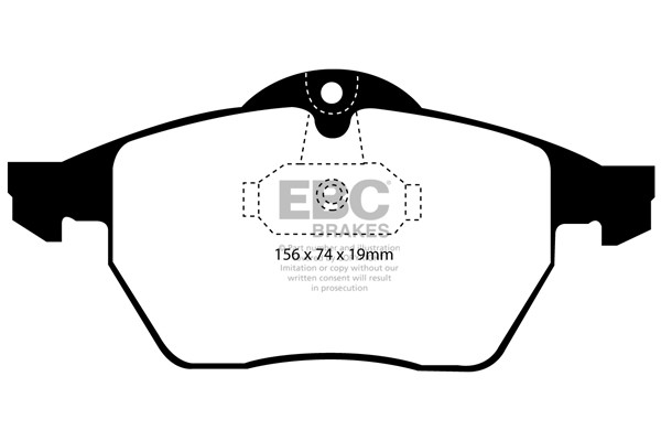 Stabdžių kaladėlės EBC "Ultimax" DP1062