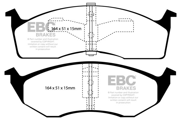 Stabdžių kaladėlės EBC "Ultimax" DP1065