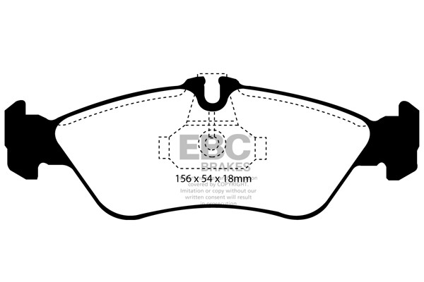 Stabdžių kaladėlės EBC "Ultimax" DP1070