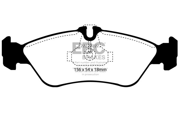 Stabdžių kaladėlės EBC "Ultimax" DP1070/2