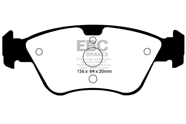 Stabdžių kaladėlės EBC "Ultimax" DP1075