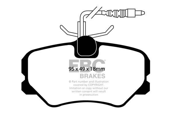 Stabdžių kaladėlės EBC "Ultimax" DP1080