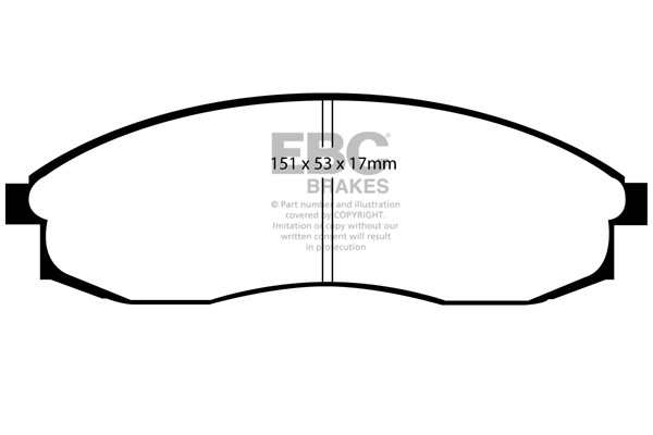 Stabdžių kaladėlės EBC "Ultimax" DP1082