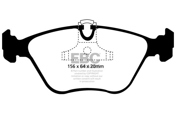 Stabdžių kaladėlės EBC "Ultimax" DP1089