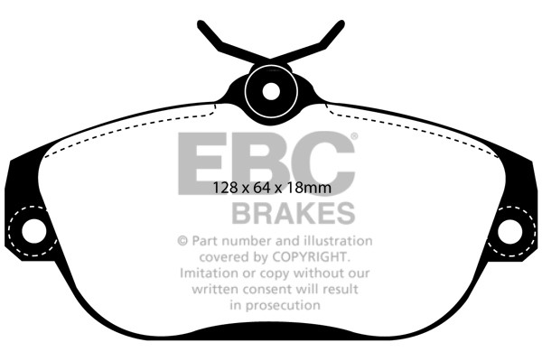 Stabdžių kaladėlės EBC "Ultimax" DP1095