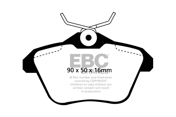 Stabdžių kaladėlės EBC "Ultimax" DP1096