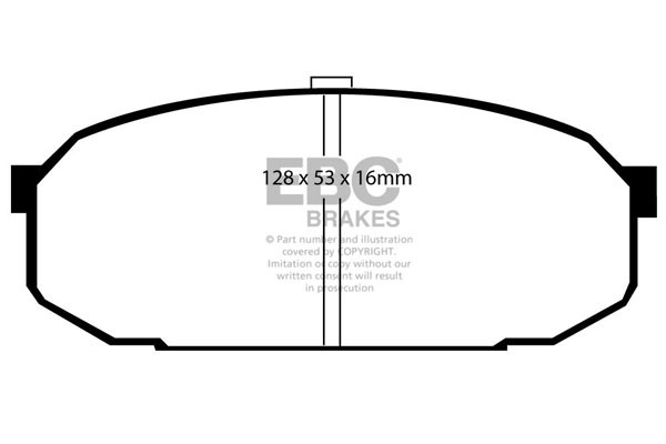 Stabdžių kaladėlės EBC "Ultimax" DP1103
