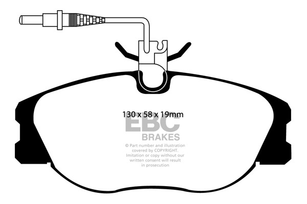 Stabdžių kaladėlės EBC "Ultimax" DP1108