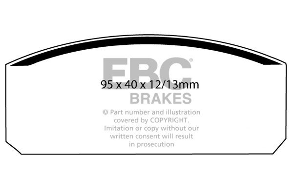 Stabdžių kaladėlės EBC "Ultimax" DP110