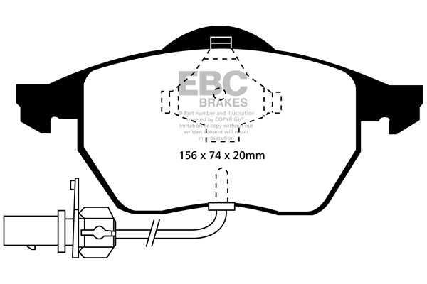 Stabdžių kaladėlės EBC "Ultimax" DP1114