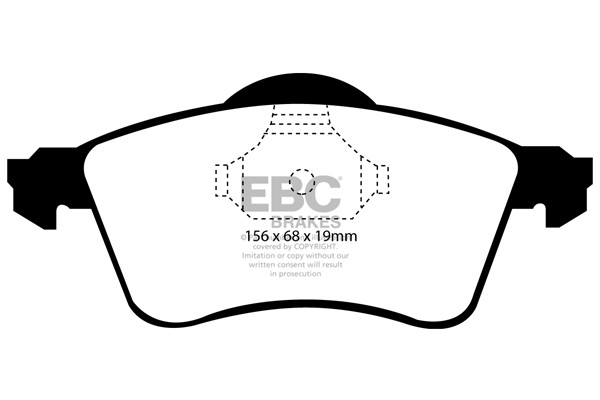 Stabdžių kaladėlės EBC "Ultimax" DP1115