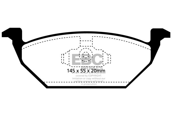 Stabdžių kaladėlės EBC "Ultimax" DP1117