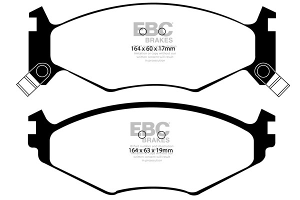 Stabdžių kaladėlės EBC "Ultimax" DP1119