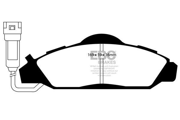 Stabdžių kaladėlės EBC "Ultimax" DP1126