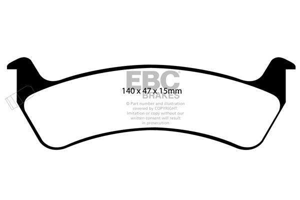 Stabdžių kaladėlės EBC "Ultimax" DP1129