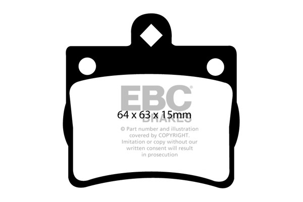 Stabdžių kaladėlės EBC "Ultimax" DP1135