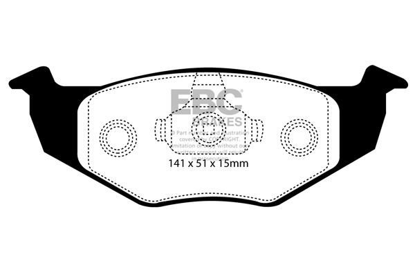 Stabdžių kaladėlės EBC "Ultimax" DP1137
