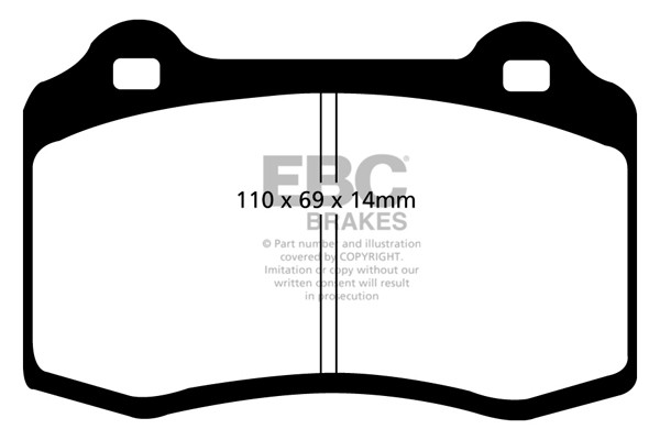 Stabdžių kaladėlės EBC "Ultimax" DP1140