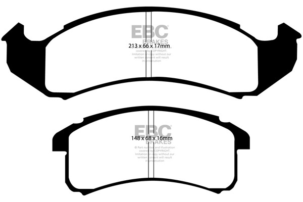 Stabdžių kaladėlės EBC "Ultimax" DP1142