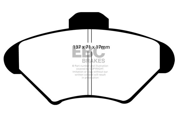 Stabdžių kaladėlės EBC "Ultimax" DP1143