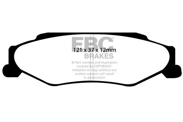 Stabdžių kaladėlės EBC "Ultimax" DP1160