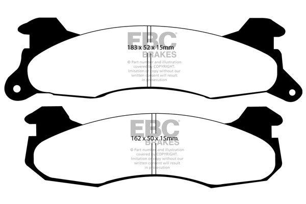 Stabdžių kaladėlės EBC "Ultimax" DP1161