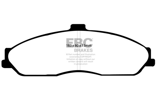Stabdžių kaladėlės EBC "Ultimax" DP1162