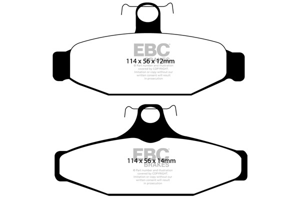 Stabdžių kaladėlės EBC "Ultimax" DP1167