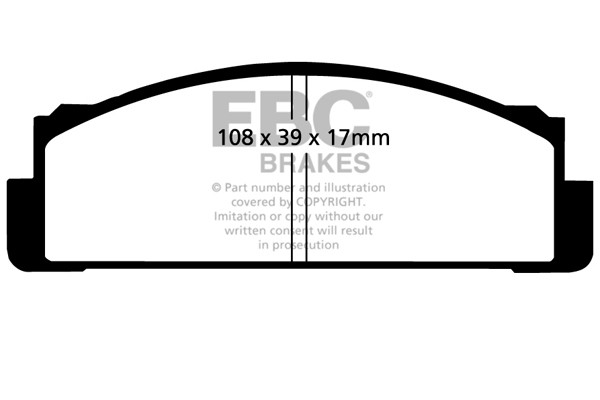 Stabdžių kaladėlės EBC "Ultimax" DP116