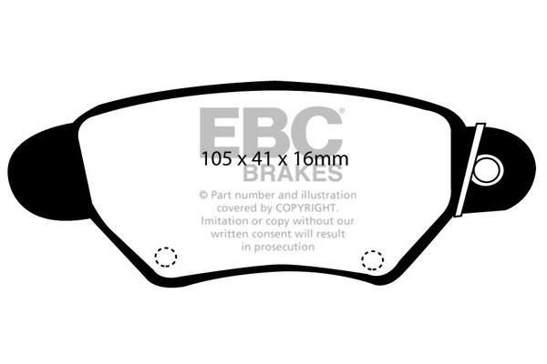 Stabdžių kaladėlės EBC "Ultimax" DP1186