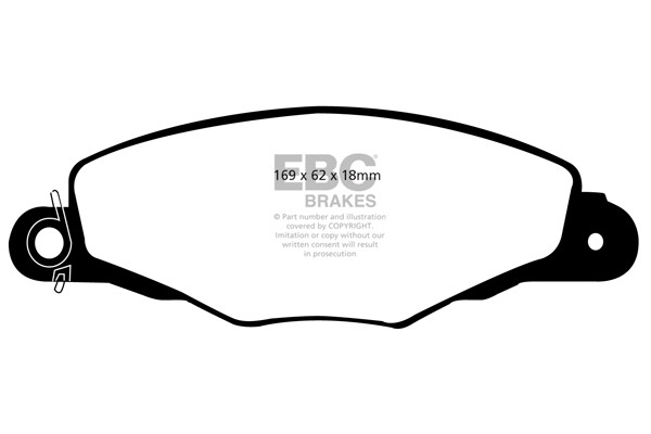 Stabdžių kaladėlės EBC "Ultimax" DP1188/2