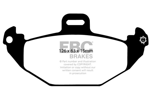 Stabdžių kaladėlės EBC "Ultimax" DP1190