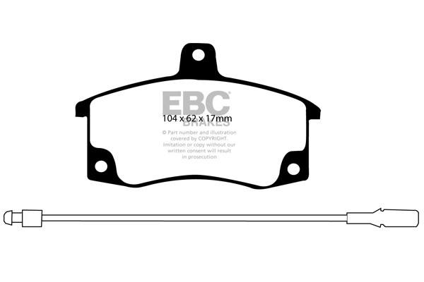 Stabdžių kaladėlės EBC "Ultimax" DP1192
