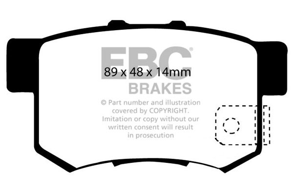 Stabdžių kaladėlės EBC "Ultimax" DP1193